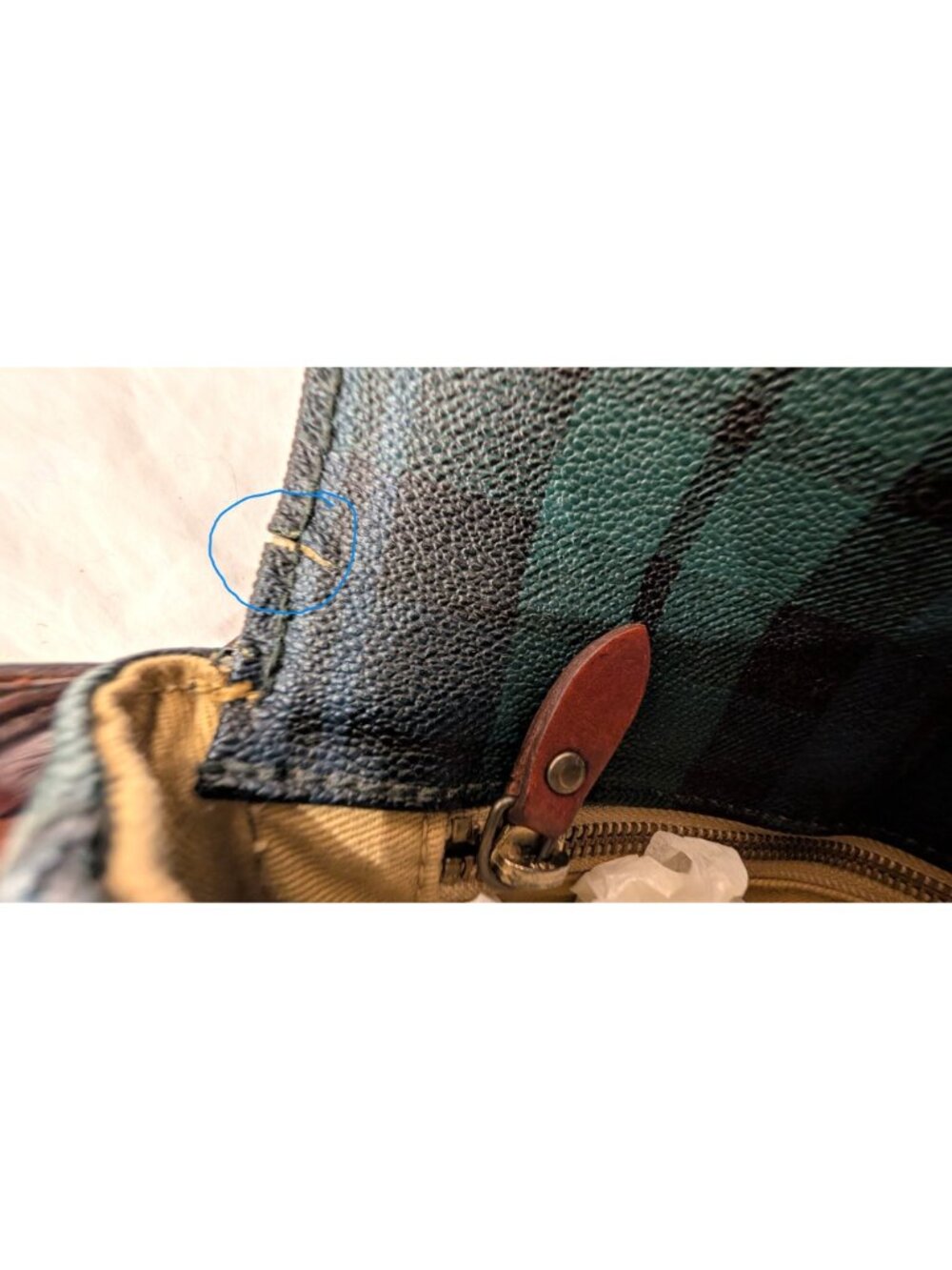 Vintage 90's Polo Ralph Lauren Saddle Crossbody Shoulder Bag, Black Watch Tartan - Picture 7 of 16